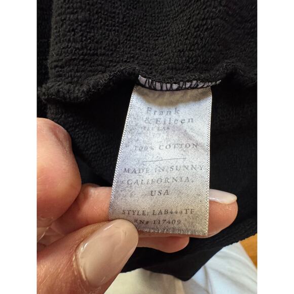 Frank & Eileen IZZIE Black Sweatshirt Dress - Size M - Picture 5 of 6